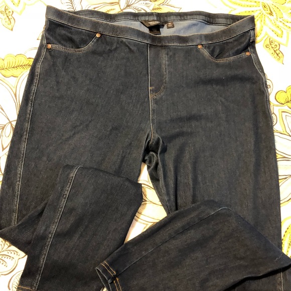 vera wang denim leggings